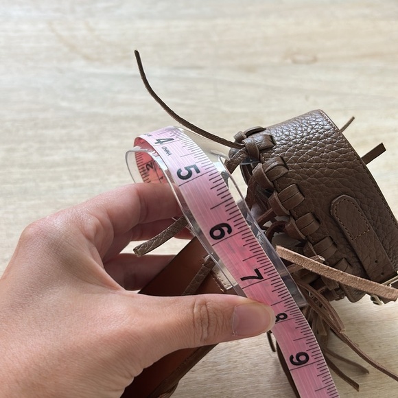 Valentino Garavani Brown Fringe Heels - Picture 13 of 13